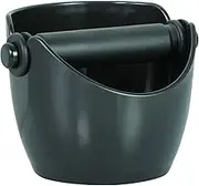 Avanti Mega Espresso Coffee Grounds Knock Box with Removable Knock Bar and Non-Slip Base, Black