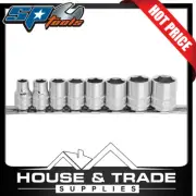 SP Tools Socket Rail Set 3/8"Dr 6Pt 8 Piece SAE SP20233