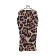 Signare Tapestry Leopard Print Glasses Pouch Eyeglass Sunglasses Case