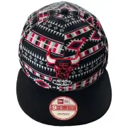 Chicago Bulls Hat Cap Snap Back Black Red White New Era 9Fifty Hardwood Classic