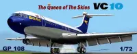 在飛比找Yahoo奇摩拍賣-7-11運費0元優惠優惠-GP108 英國海外航空克斯VC10天空女王客機1/72塑料