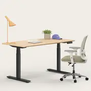 Recess Ergo Bundle | Ergonomic Chair Desk | Home Office Furniture Packages, Eucalypt / Small - 120W x 70D (cm) / Maple/Black