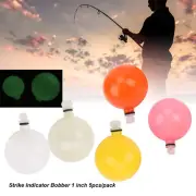 5Pcs Plastic Stick On Float Foam Tear Drop Bobber Tube Strike Indicator
