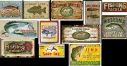 ho scale decals/ bait and tackle shop/building decals