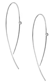 Lana Hooked on Hoops Diamond Earrings in White Gold at Nordstrom One Size