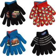 [Nickelodeon] Boys 4 Pack Mitten or Glove Set: Paw Patrol and Blaze (Toddler/Little Boys)