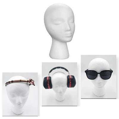 Female Foam Wig Head, Foam Mannequin Display Wig Display Holder Multipurpose