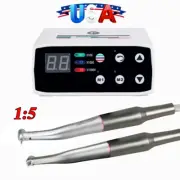 US NSK Style Dental LED Brushless Electric Micro Motor /1:5 Increasing Handpiece