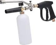 Foam Cannon 4000 PSI 1L Capacity Sprayer Kit, Rich Foaming for Car Motorcycle Roofs Driveways, Easy Setup Beginners and Pros, ABS+Metal, Nozzle 0°, 15°, 25°, 40°, 65°