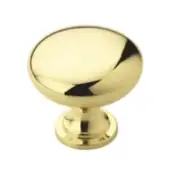 Amerock BP530053 (Lot of 8) 1-1/4” Knobs in polished Brass.