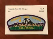 Boy Scout Patch, CSP, Yosemite Area 059 (Merged), Purple Border, SA-7, New