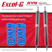 Rear KYB EXCEL-G Shock Absorbers + Raised Coil Springs for FORD Falcon XC