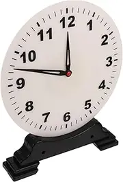 Kisangel Manual Teaching Clock for Portable Clock Model for Classroom Use Precision Craftsmanship Engaging Learning Tool for Cognition Distinctive Design for Teaching