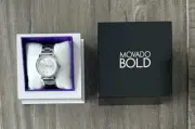 Movado Bold Women’s 36mm Trend Propel Watch Swiss Quartz Movement SS Case & Link