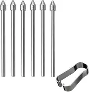 6 PCS Metal Nibs/Tips Replacement for Samsung Galaxy Tab S10+/S10 Ultra/S9/S9FE+/S9 Ultra/S8/S8+/S8 Ultra/S7/S7 FE/S6/S6 Lite S Pen Nibs,with Removal Tweezers