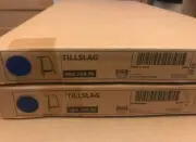 Lot 2 New in box ! IKEA TILLSLAG Trestle Dark Blue Metal 004.709.96