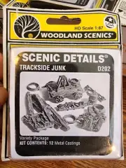 Woodland Scenics HO Scale Trackside Junk White Metal, New & Sealed