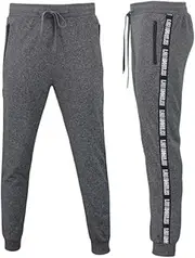 [TEX BASICS] Mens Lightweight Casual Track Pants Tracksuit w Zip Pockets - Los Angeles