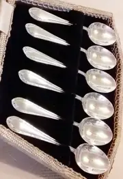 VINTAGE ARTHUR PRICE - SILVER PLATE EPNS A1 - TEASPOONS - BOXED SET of 6
