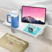 Bedside Shelf for Bunk Bed & Top Bunk, College Dorm Room Essentials