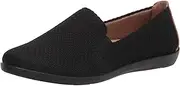 [LifeStride] Women's Next Level Slip-On Sneaker, Black/Black, 8