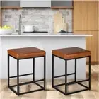 Counter Height Bar Stools,24 inch Bar Height Stools, SET of 2