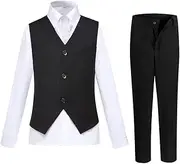 [Tivifox] Boys Suits Toddler Tuxedo Suit Set for Boys Kids Ring Bearer Outfit Dress Clothes