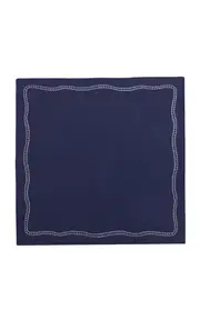 [Los Encajeros] Set of four Bowline Navy/White Napkin
