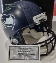 Russell Wilson Seattle Seahawks Signed Full Size Superbowl Helmet (Wilson Holo)