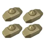 Rotary Cord Switch AC 250V 2A Slide Control Lamp Dimmer 100-Watt Yellow 4pcs