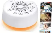 Sound Machine Noise Machine with 25 Soothing Sounds and Night Lights White