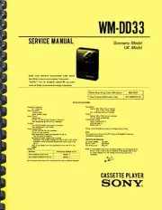 Sony Walkman WM-DD33 SERVICE MANUAL