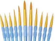 Royal and Langnickel Crafter's Choice Round Taklon Variety Brush Set - Gold (Pac