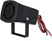 Mellisso 12-24V 6Tones Car Police Fire Alarm Horn System Siren Speaker Warning Loud Sound Alarm Speaker