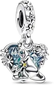 [The Charmery] Winnie The Pooh Kanga and Roo Charm 925 Sterling Silver Pendant Charm Compatible with Pandora Charms,and Many Other UK Charm Bracelets., Metal
