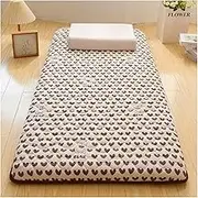 Japanese Futon Mattress Breathable Floor Sleeping Pad Single Double Roll Up Foldable Mat, Portable Camping Guest Bed Sofa(A,150 * 200cm)