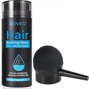 Aliver Hair Fibers for Thinning Hair with Spray - Undetectable Natural Formula - Thicker Fuller Hair in 15 Seconds - Conceals Hair Loss & Look Younger - Designed for Men & Women,0.97Oz(Medium Brown)