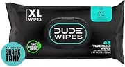 Dude Products Wipes Flushable Wet Wipes Dispenser, Mint Chill, 48Count - Scented Wet Wipes with Vitamin-E, Aloe, Eucalyptus & Tea Tree Oils for at-Home Use, Septic & Sewer Safe, Pack of 1