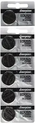 6 Energizer CR2025 Ltihuim Batteries