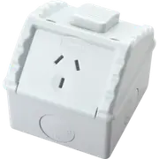 10A Single IP53 Weatherproof GPO Power Socket Outlet