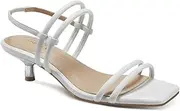 [Alfani] Womens PAULINAP Faux Leather Slingback Pumps White 8.5 Medium (B,M)