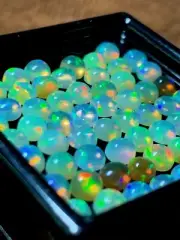 Loose Gemstone, Ethiopian Opal, Natural Stone, Smooth Cabochon 20 Pcs Lot