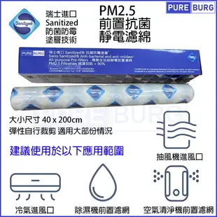 抑菌防霉PM2.5前置濾網濾綿適用各 空氣清淨機 除濕機 冷氣機 3M 小米 飛利浦Philips SHARP夏普Honeywell Coway Hitachi 日立 Panasonic 國際牌 LG Fujitsu 聲寶 東元 冰點