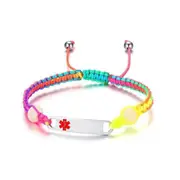 Colorful Medical Alert Bracelet