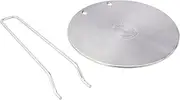 Steel induction plate with aluminium inside, with 1 removable handle