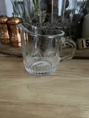 French Glass Lait/Milk Pitcher