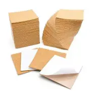 100Pcs Self Adhesive Square Cork Sheets 4x4 Inch Thick for DIY Crafts