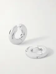 [Laura Lombardi] Laura Lombardi - Silver-plated Hoop Earrings - One size One size Silver