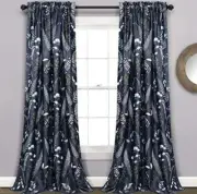 Lush Decor Devonia Allover Light Filtering Window Curtain Panel Pair, 52"W x ...