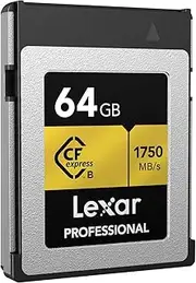 Lexar Professional Cf Express Type B Card, 64 GB Capacity